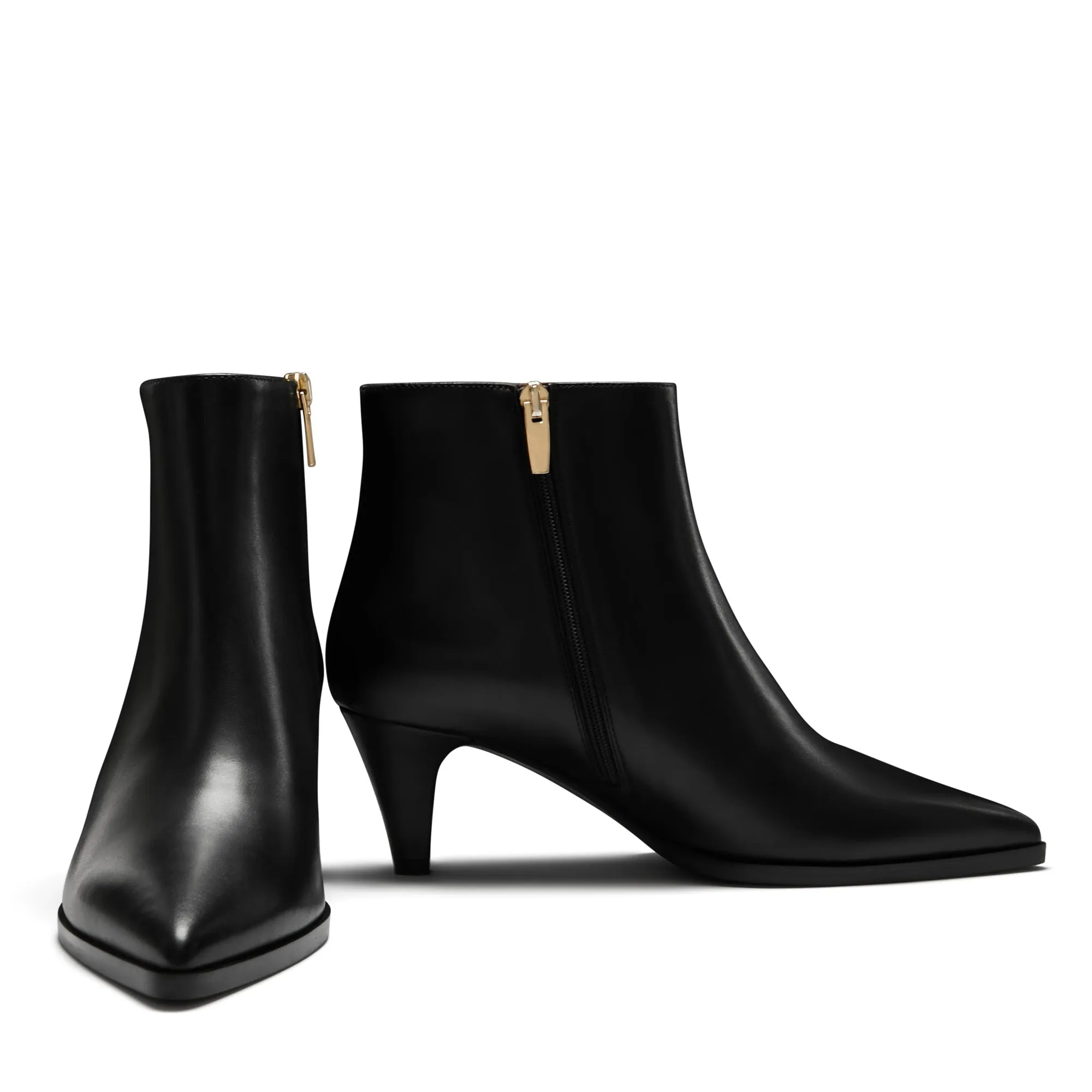 Vendôme Lola black calfskin leather boots