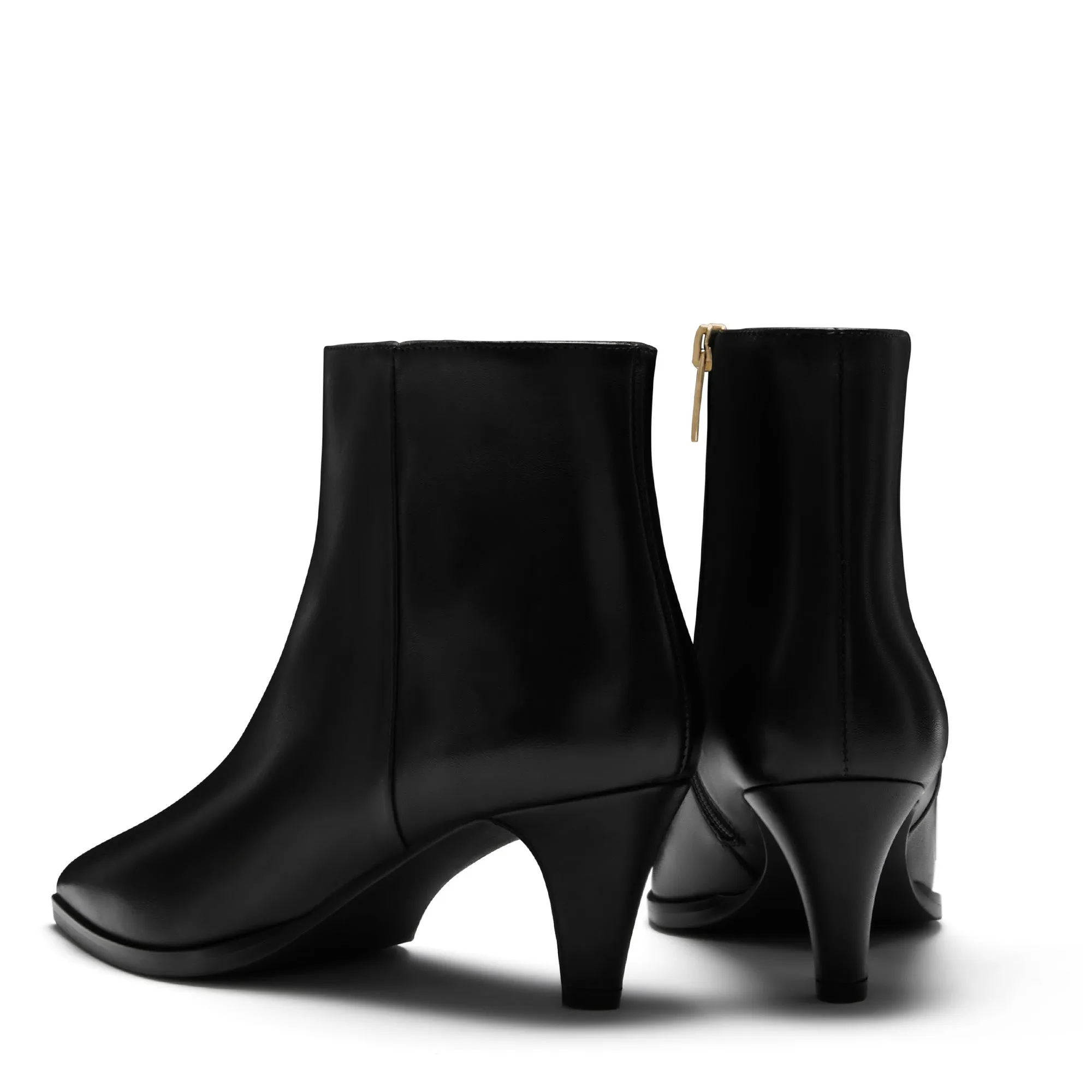 Vendôme Lola black calfskin leather boots