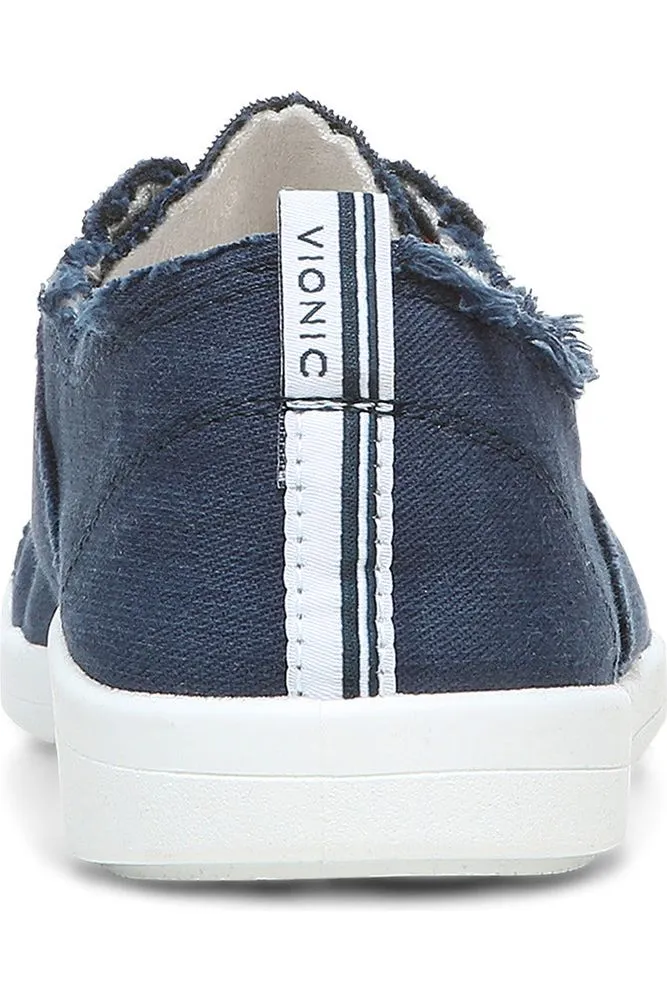 Vionic Canvas Lace-Up Sneaker - Style Pismo NAV