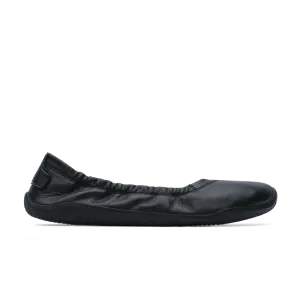 Vivobarefoot Primus Asana Yin Ballerina Leather Womens Obsidian