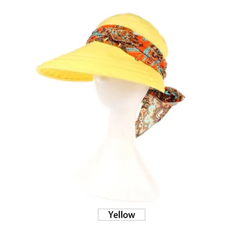 Wide Brim with Sun Hat with Bandana